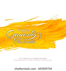 Happy Ganesh Chaturthi elegant background
