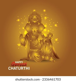 Happy ganesh chaturthi festival background 