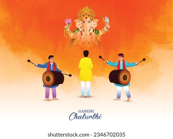 Happy ganesh chaturthi festival background