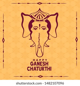 happy ganesh chaturthi indian festival ethnic background