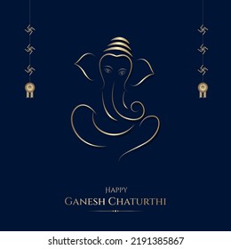 Happy Ganesh Chaturthi Social Media Post Design