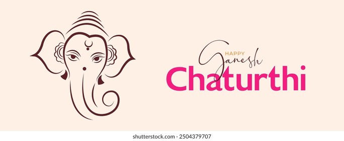 Feliz Ganesh Chaturthi Redes Sociales Post Plantilla, Anuncio de Web, Tarjetas de Felicitación, Impresión, Camisetas, Pósters y Anuncios