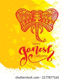 Happy Ganesh Chaturthi Vector Design Illustration