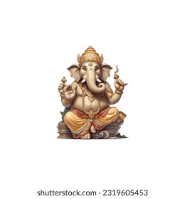 Happy Ganesh Chaturthi, Vector Illustration.