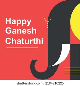 Happy Ganesh chaturthi wishes Illustration 