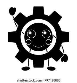 happy gear kawaii icon image 