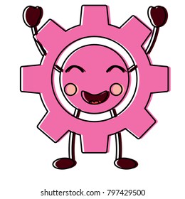 happy gear kawaii icon image 