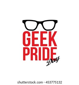 happy geek pride day vector illustration. flat style design