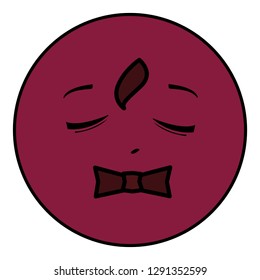 happy gentleman emoticon with bowtie