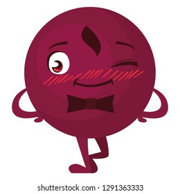 happy gentleman emoticon with bowtie