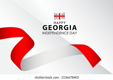 Happy Georgia Independence Day Celebration Vector Template Design Illustration svg