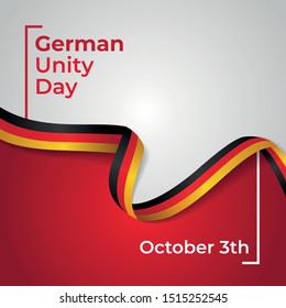 Happy German Unity Day Vector Design Template Illustration