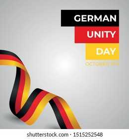 Happy German Unity Day Vector Design Template Illustration