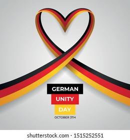 Happy German Unity Day Vector Design Template Illustration