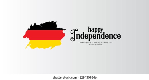 Happy Germany  Independence Day Vector Template Design Illustration