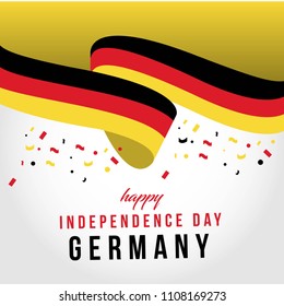 Happy Germany Independent Day Vector Template Design Illustration