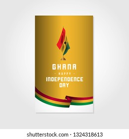 Happy Ghana Independence Day Vector Template Design Illustration
