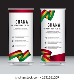 Happy Ghana independence day vector template
