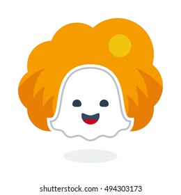 Happy Ghost in Sunny Day