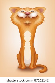 Happy Ginger Cat