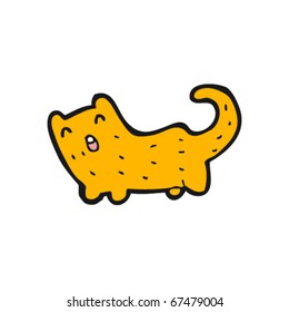 happy ginger cat cartoon