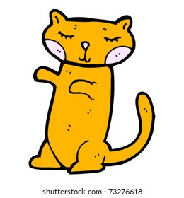 Happy Ginger Cat Cartoon Stock Vector (Royalty Free) 73276618 ...