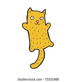 happy ginger cat cartoon