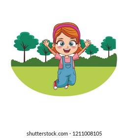 Happy Girl Cartoon Stock Vector (Royalty Free) 1211008105 | Shutterstock