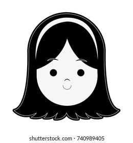 Happy girl cartoon