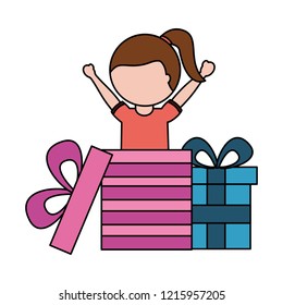 happy girl coming out birthday gift