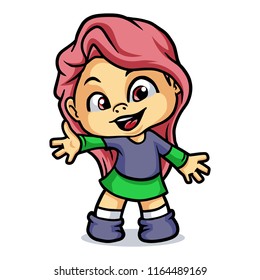 Happy Girl Design Vector