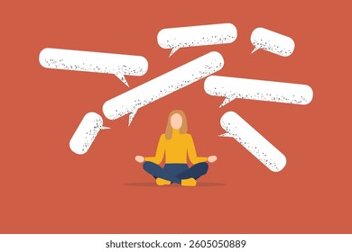 Happy girl practicing yoga having, many Ideas concept