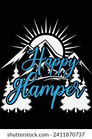 
Happy Glamper eps cut file for cutting machine