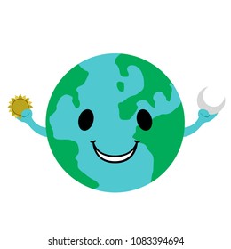 Happy globe image