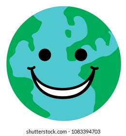 Happy globe image