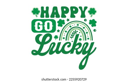 Feliz de tener suerte svg, svg del Día de San Patricio. Retro St, Patrick's day svg, Retro St. Patrick's png, svg cut files, Retro St. Patrick's