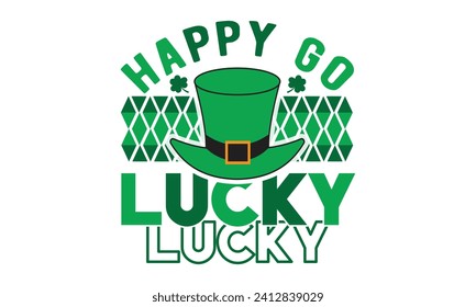 Feliz gozo de suerte, Día de San Patricio, camiseta del Día de San Patricio, Retro St. Patricks, Shamrock Svg, Happy St. Patrick's Day citas de camisetas, Cricut Cut Files, Silhouette, vector