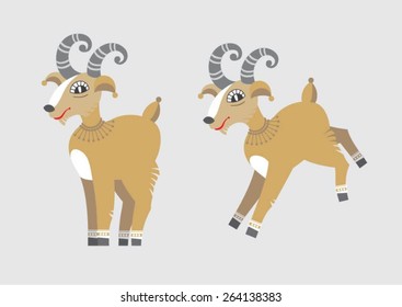 happy goat