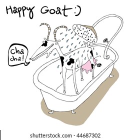 Happy goat