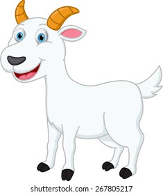 Happy Goat cartoon 