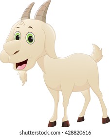 Happy Goat Cartoon Stock Vector (Royalty Free) 428820547