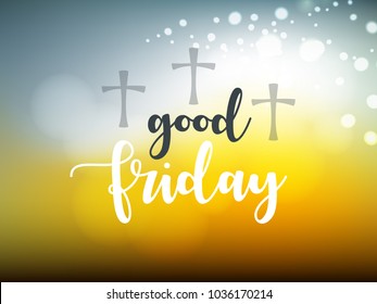 Happy Good Friday, Vector Illustration Design.