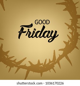Happy Good Friday, Vector Illustration design.