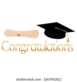 Happy Graduation Background Stock Vector (Royalty Free) 1067961812 ...