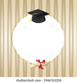 Happy Graduation Day Logo illustration Design
Happy Graduation greeting card