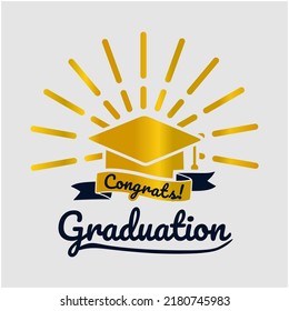 Happy Graduation Is Delivered To Congratulate Someone Who Has Just Finished His Studies. For Example, Just Graduated From School Or College.
