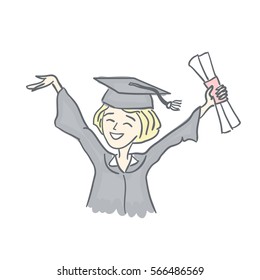 happy graduation student