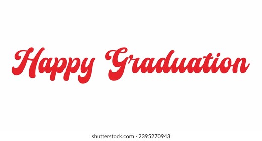 Happy Graduation Text, Graduation card, graduation icon