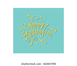 happy graduation typography typographic creative writing text image 4