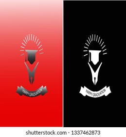 HAPPY GRADUATION OF VECTOR LOGO
